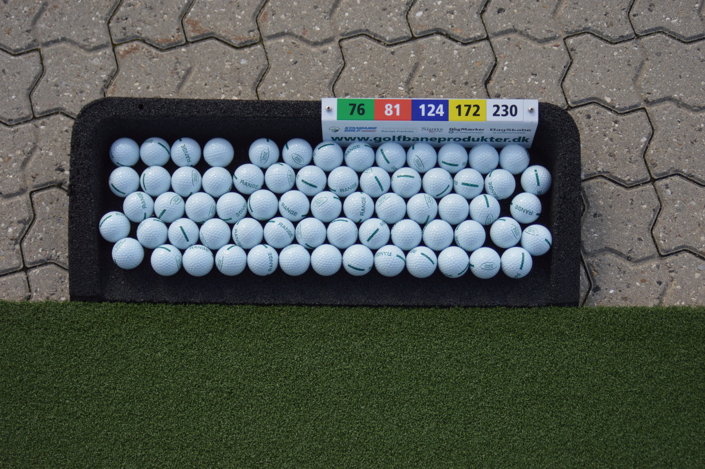 Sponsor Sign for Ball Tray with logo 30 x 9.5 cm (11.8" x 3.7")