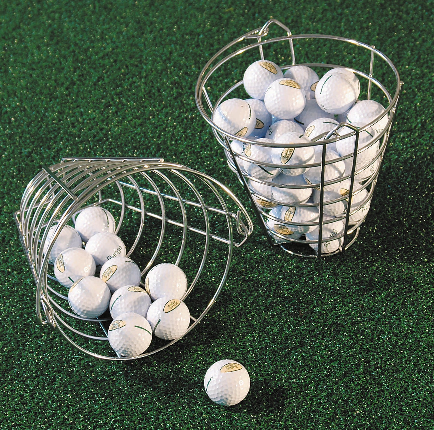 Steel golf ball basket for 100 balls