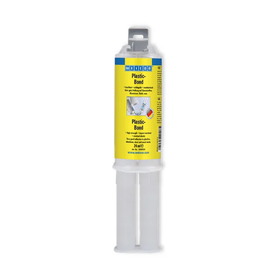 Plastik-Bond is a 2 component methacrylate glue