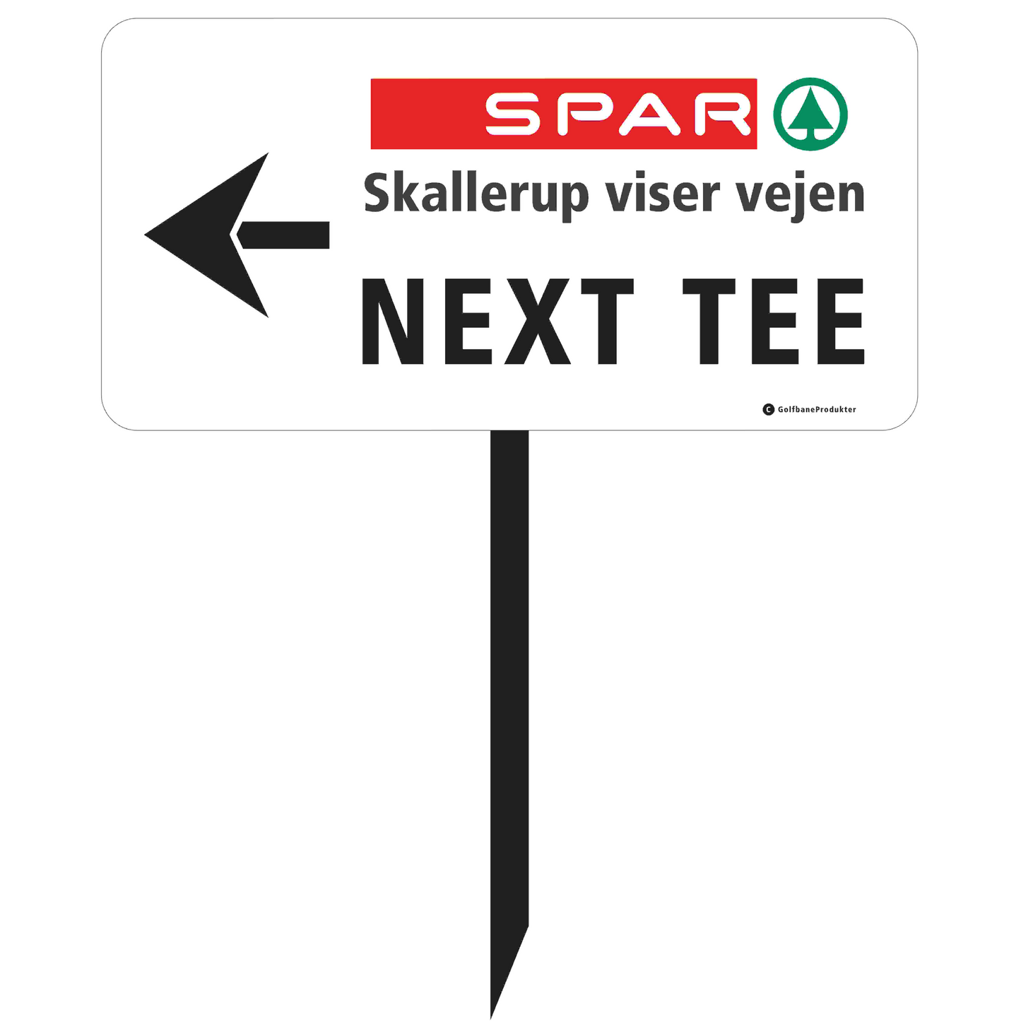 Golf Sign with text and optionally logo