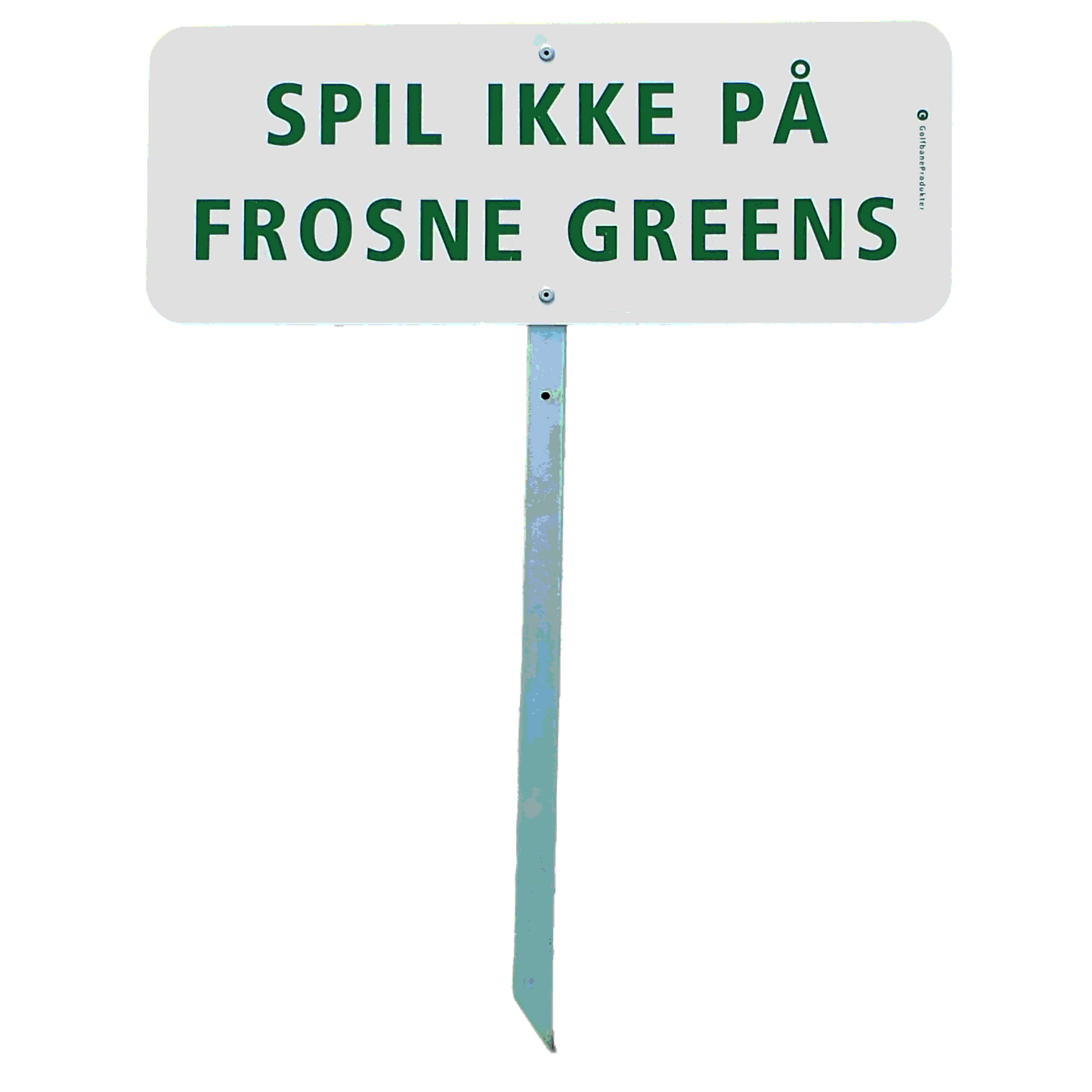 Golf Sign art. 15. No playing on greens