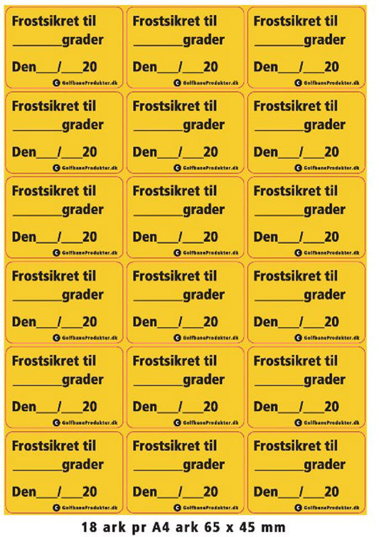 Sticker: "FreezeproofÛ?"