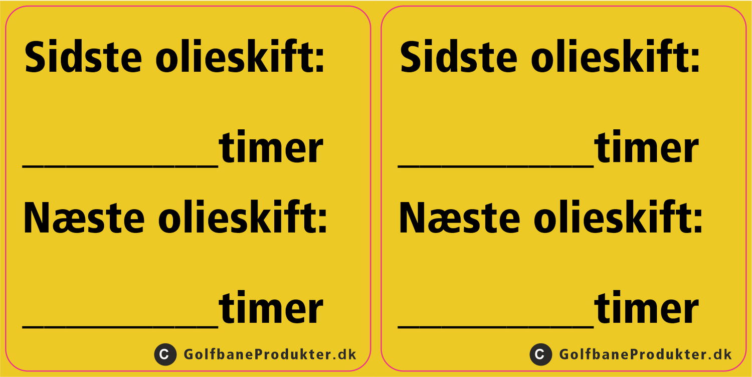 Klistermærker til service