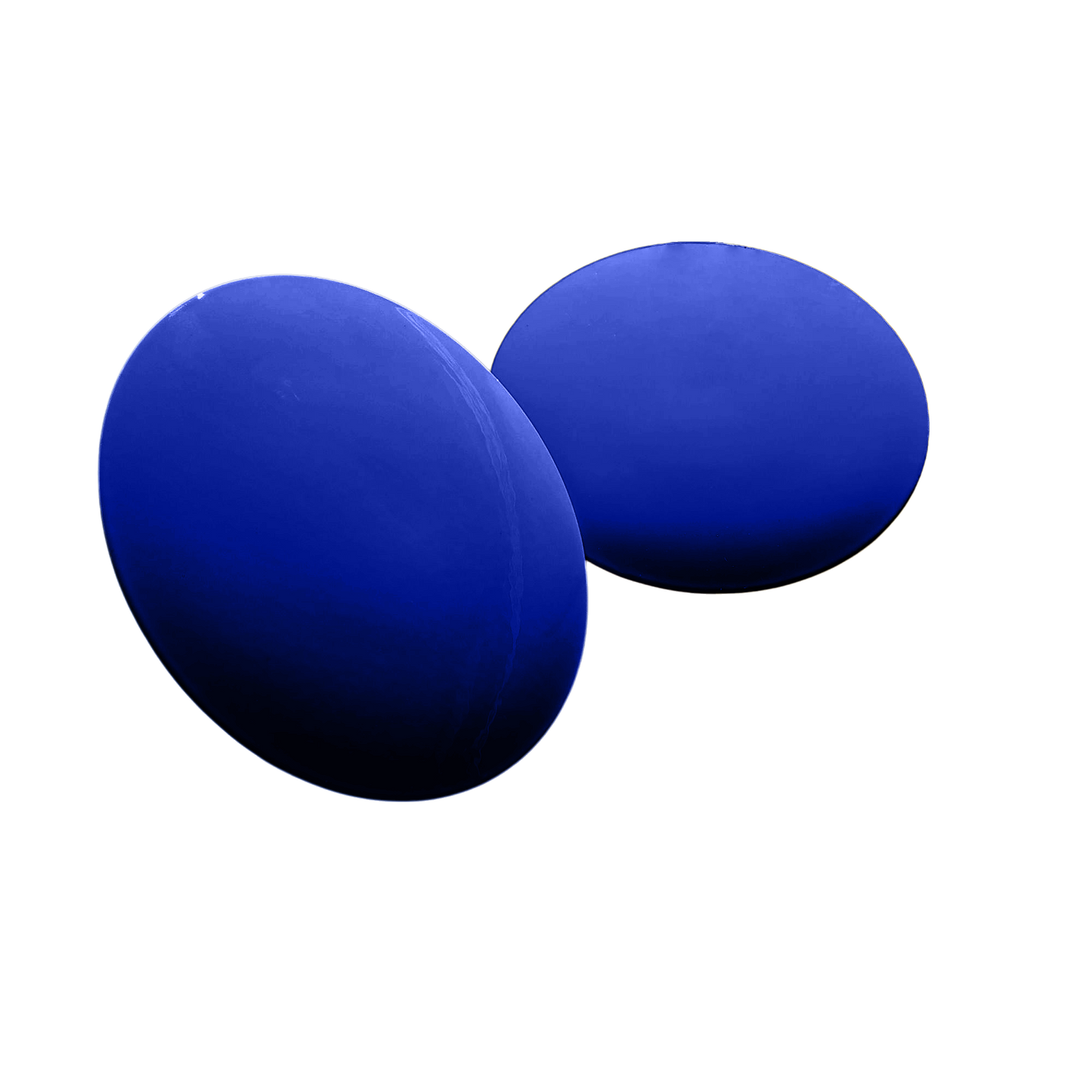 Tee marker in stainless steel, flat, blue