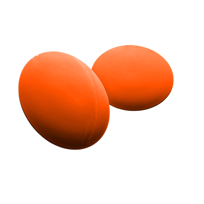 Tee marker in stainless steel, flat, orange