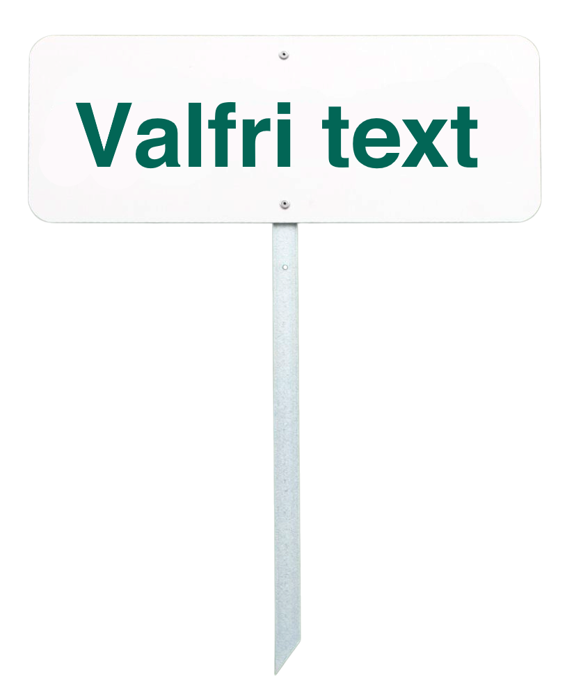 Golf Sign 40x15 cm (16"x6"), optional text