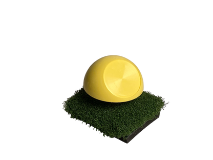 Tee Marker Globe, oblique, yellow