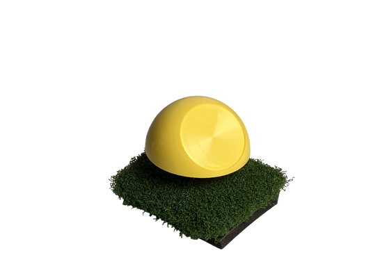 Tee Marker Globe, oblique, yellow