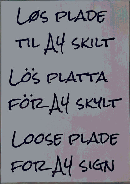 Plastic pocket for A4 info signs