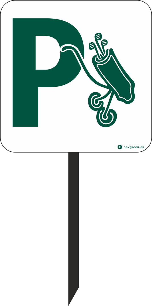 Golf Sign: Trolley Parking