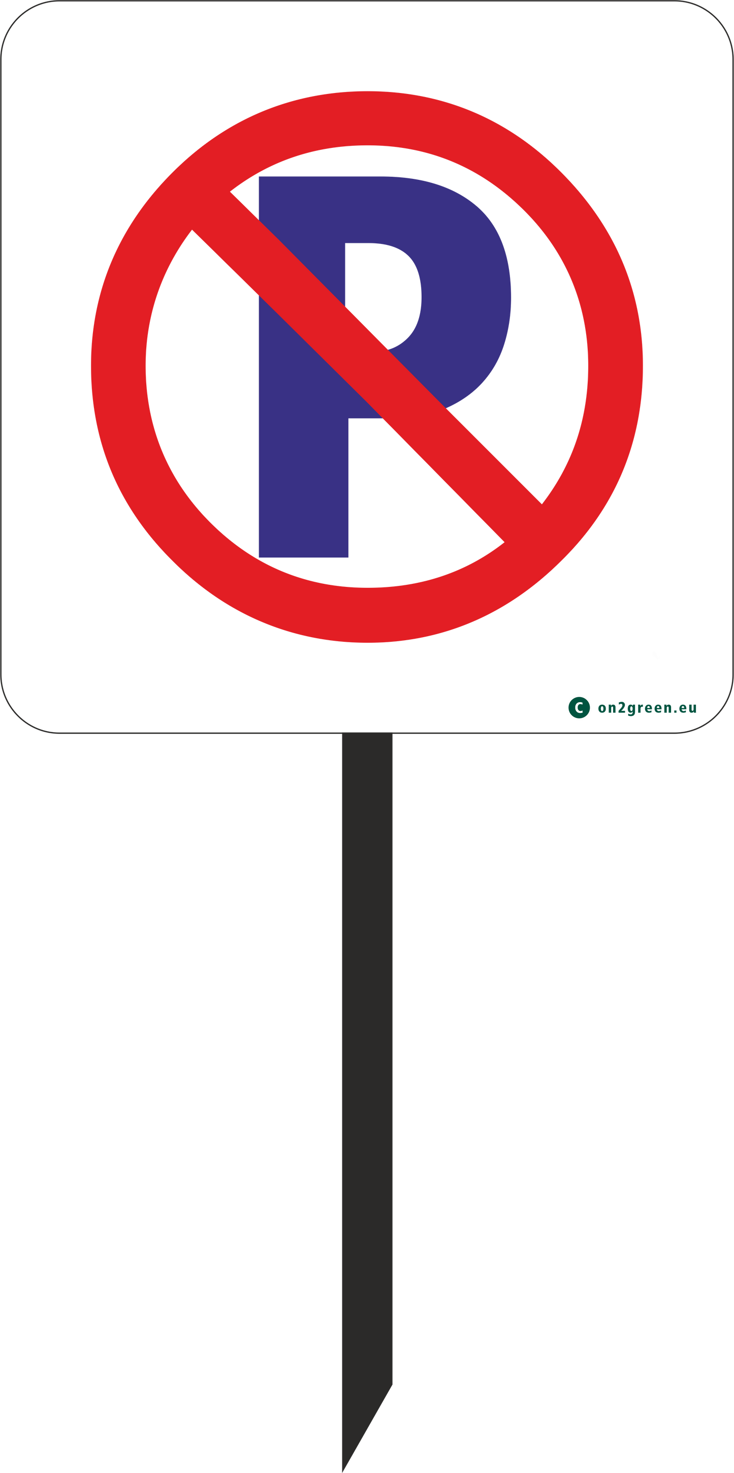 Golf sign: No parking