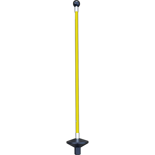 Putting Green Fiberglass Pole, yellow, 25.6" (65 cm)