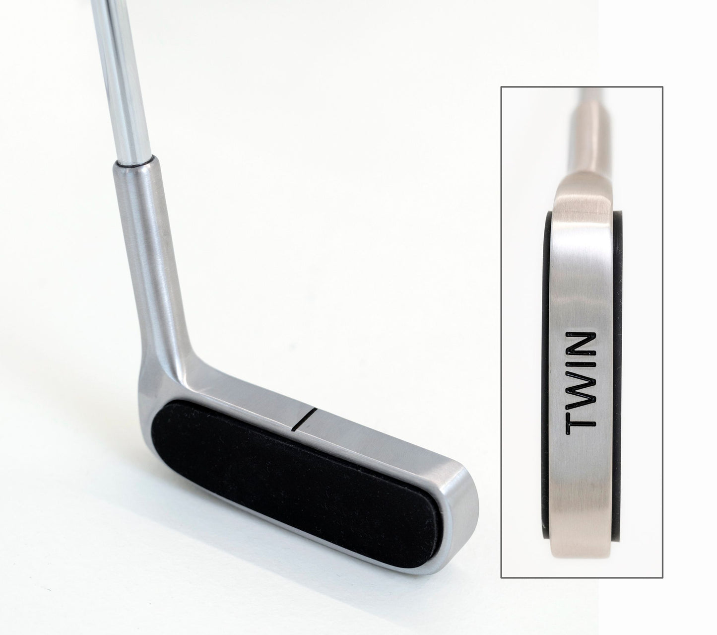 TWIN minigolfputter in steel 85 cm