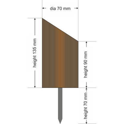 Tee Marker Augusta, vertical
