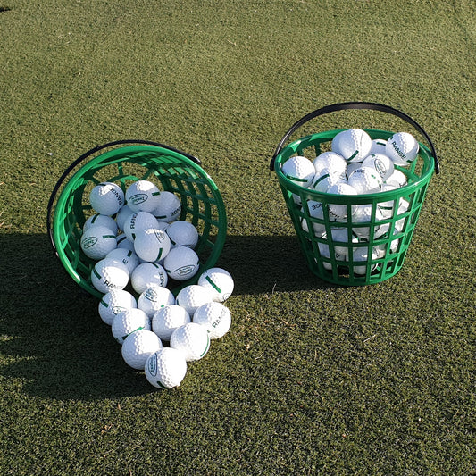 Plastic Ball Basket for 35 balls, green