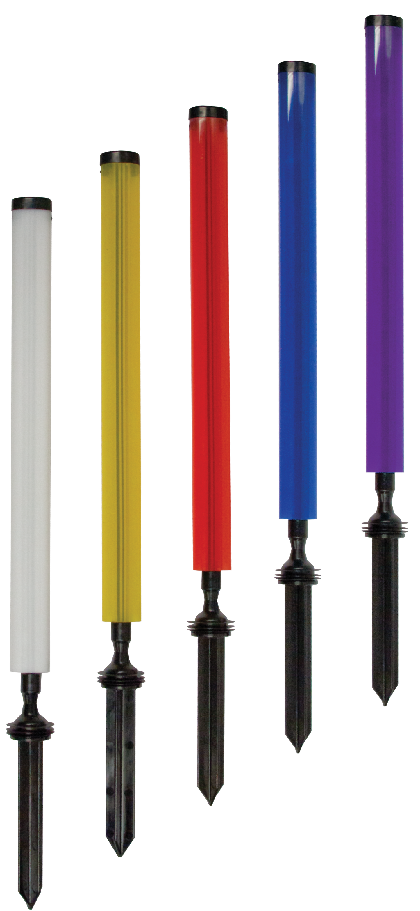 Flexible marking pole, red